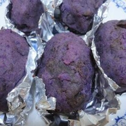 紫芋でも作りました。
簡単で美味しいレシピをありがとうございます(^.^)